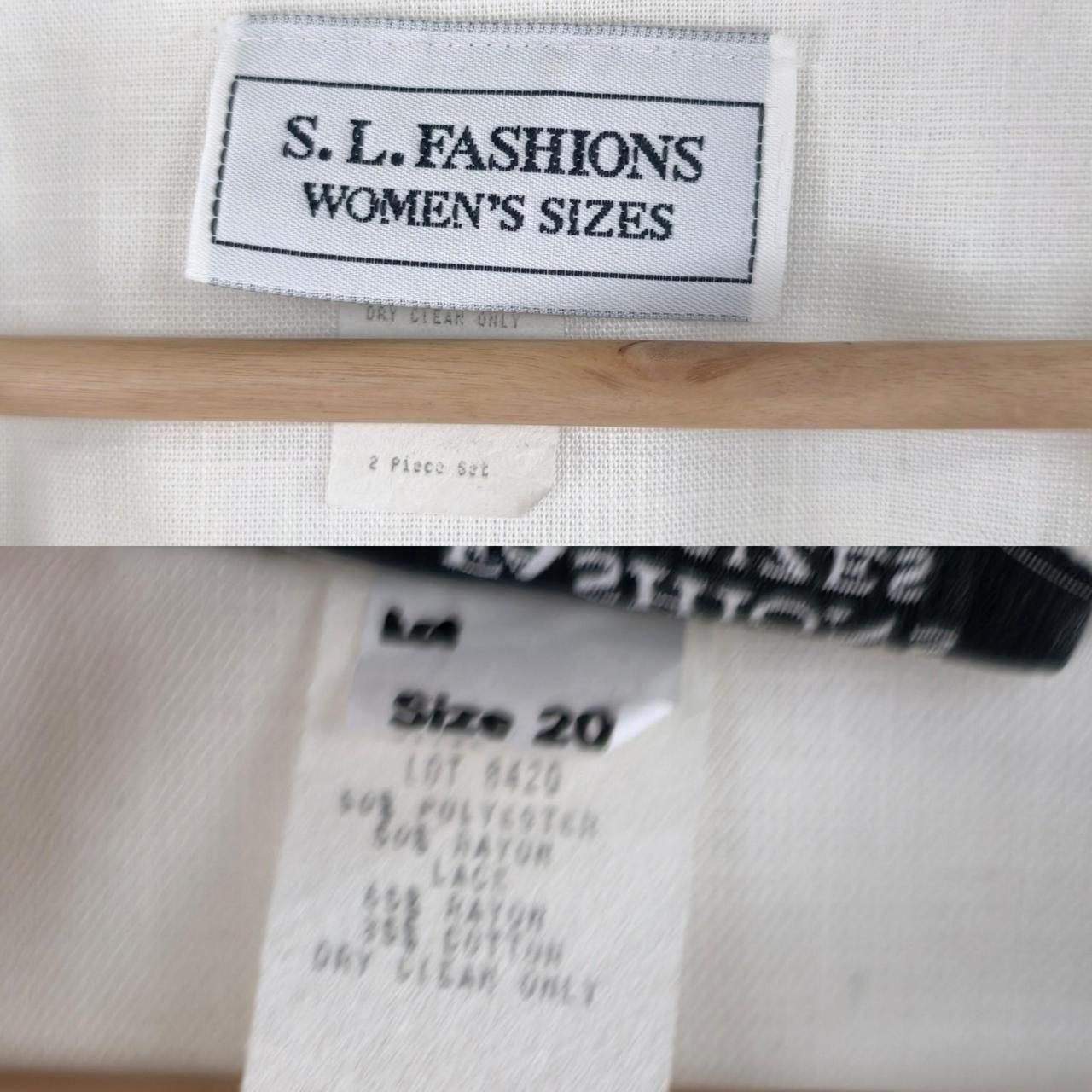 Vintage S. L. Fashions White Lace Blouse