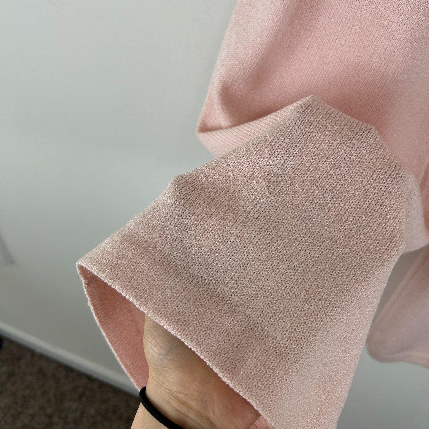 Vintage St John Collection Light Pastel Pink Knitted Trousers