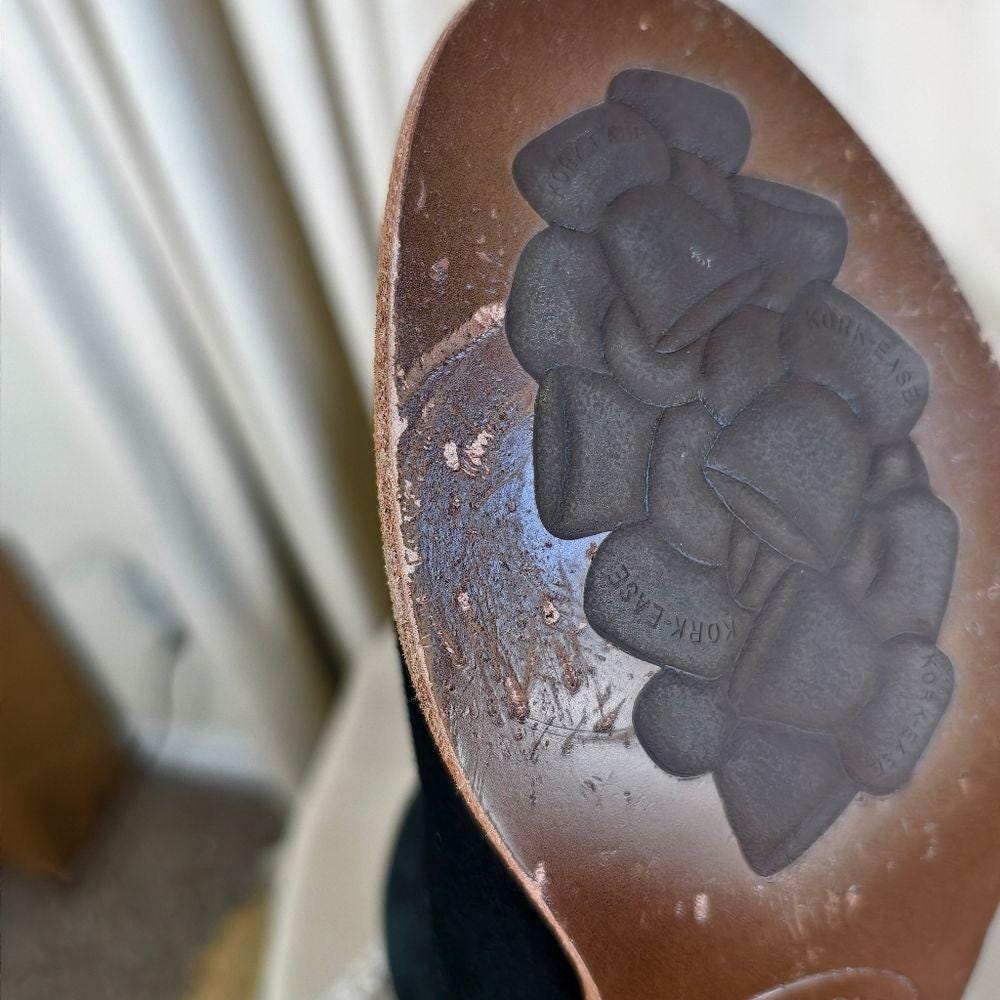 Kork-Ease Ryder Black Genuine Leather Suede Ankle Boots