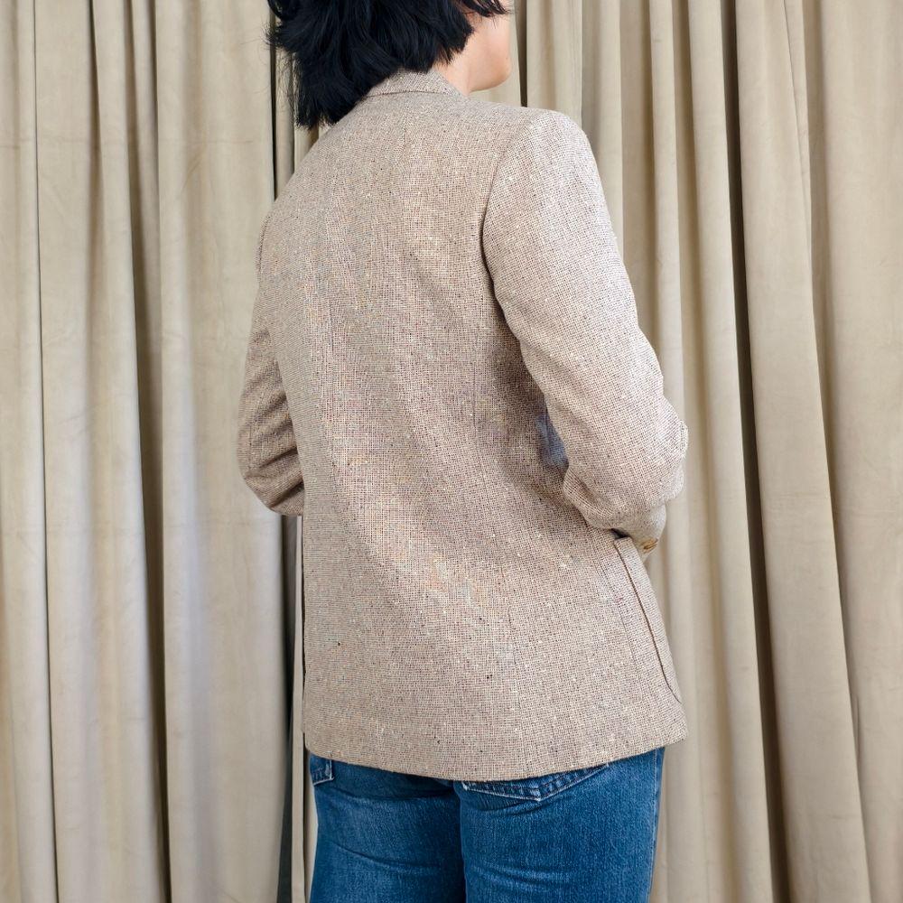 Vintage Beige Tweed Wool Pendleton Blazer