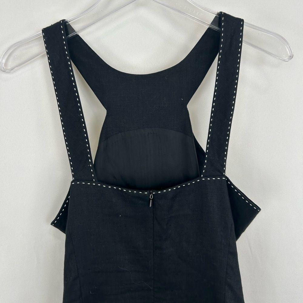 Vintage Lauren Ralph Lauren Black Halter Neck Linen Dress