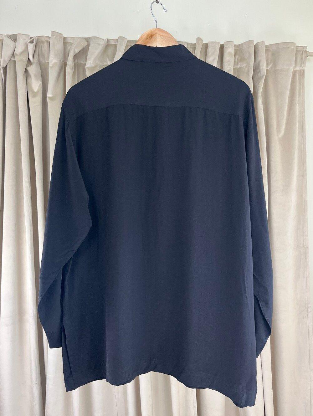 Vintage Carmen G. Black Silk Blouse Shirt