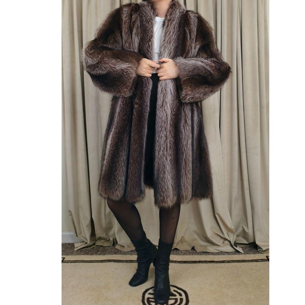 Vintage Furs by Arpin Racoon Fur Coat