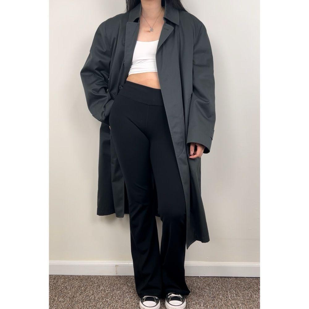 Vintage Dark Green London Fog Single Breasted Trench Coat