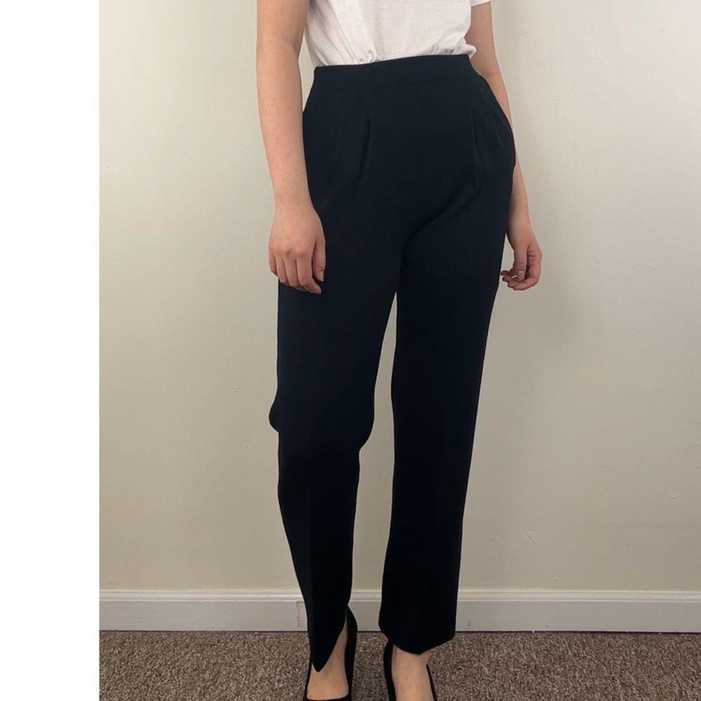 Vintage St John Tapered Cigarette Knit Pants Trousers
