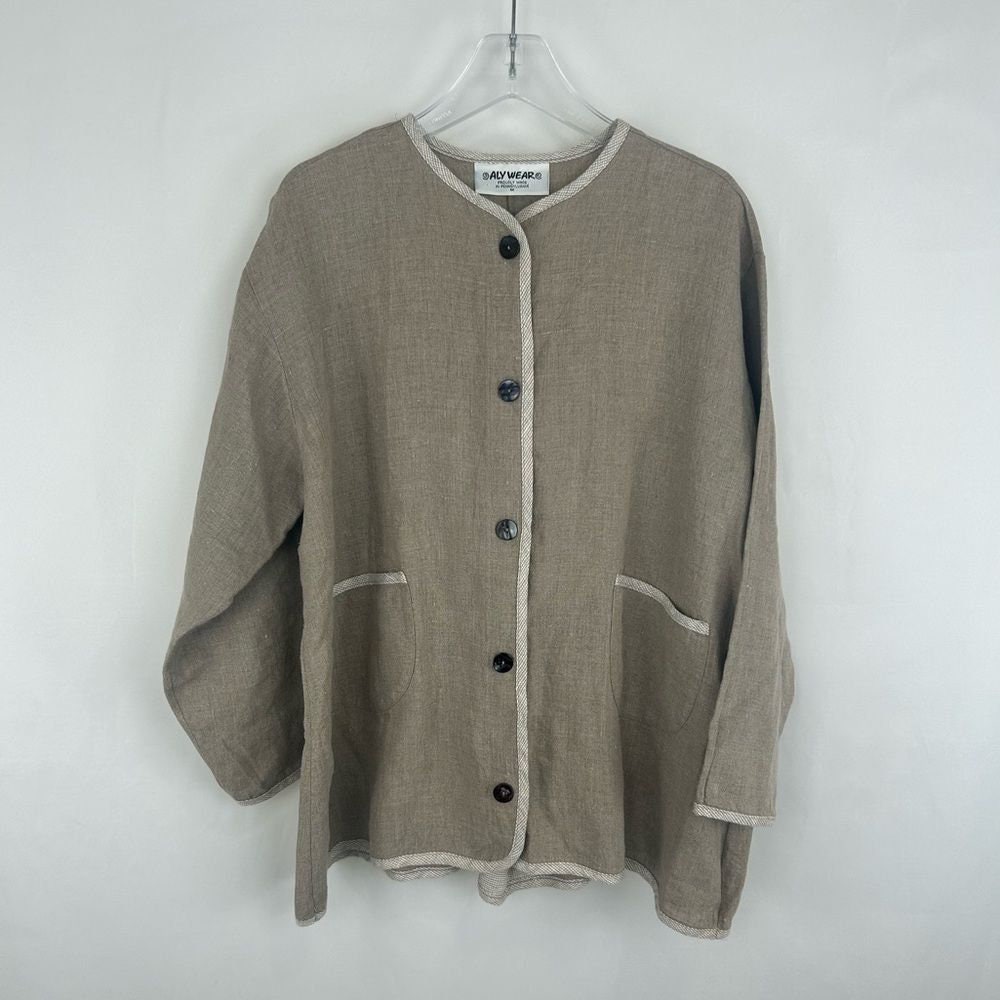 Vintage Aly Wear Handmade Linen Jacket