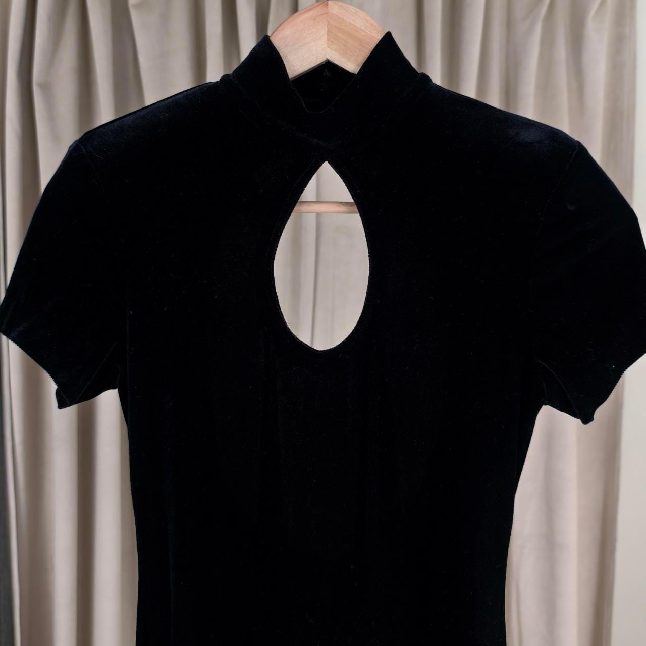 Vintage Ashlee Black Velvet Maxi Dress