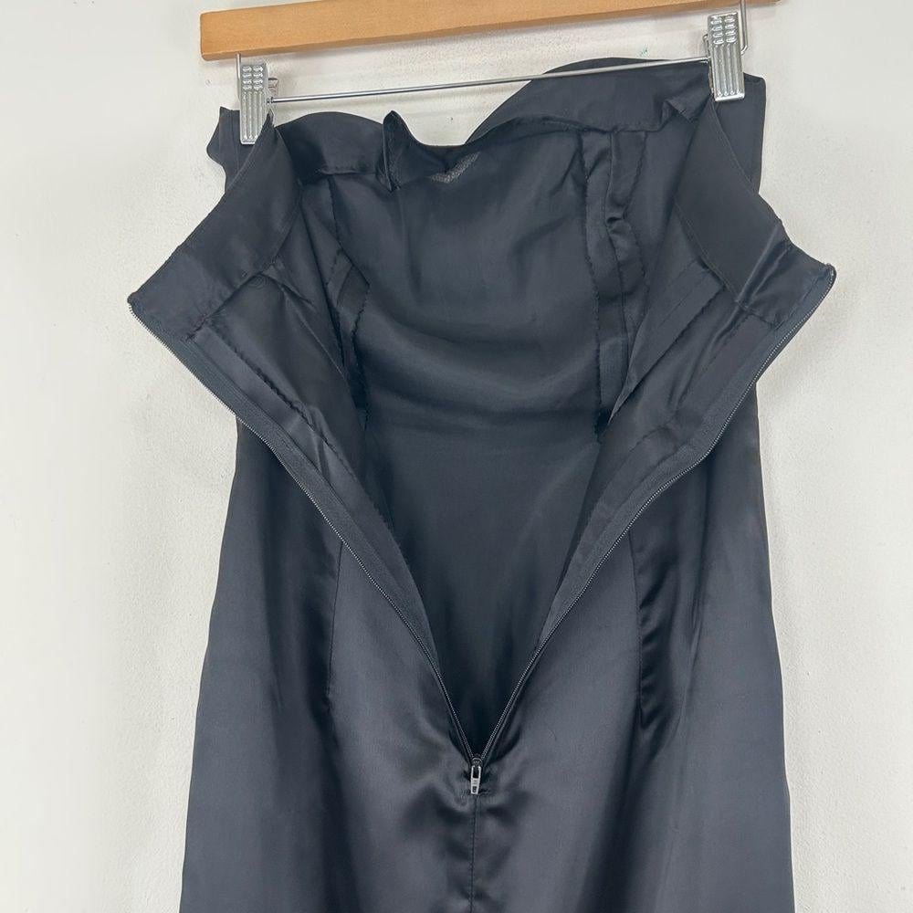Vintage Handmade Tailored Strapless Satin Evening Gown
