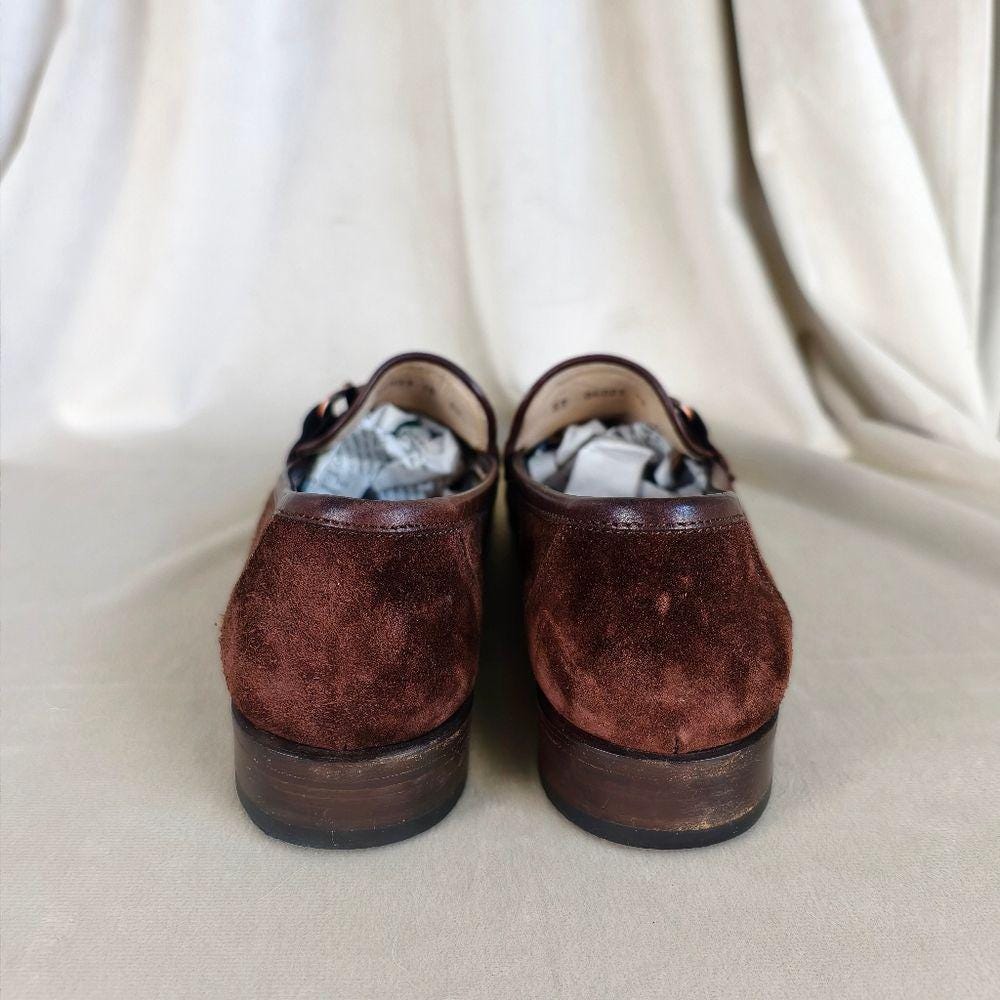 Vintage Salvatore Ferragamo Sport Brown Suede Loafers