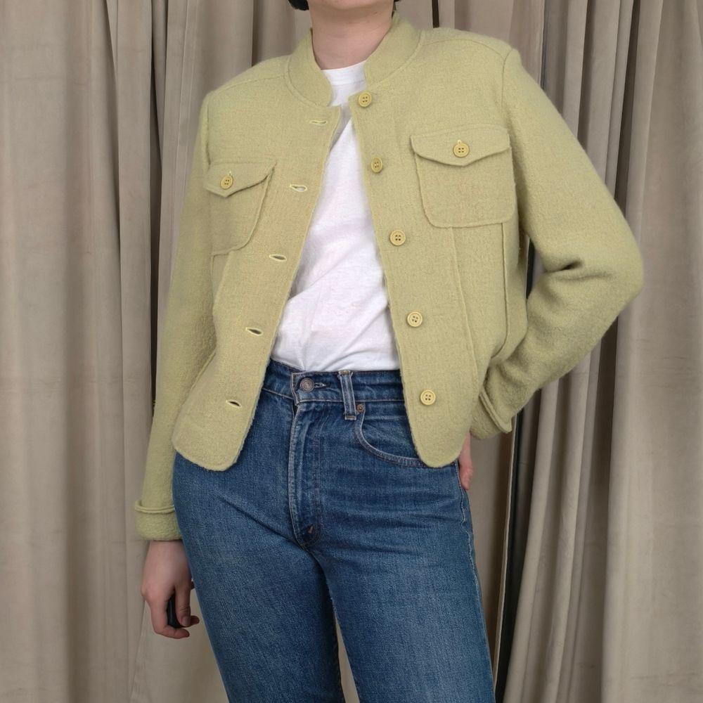 Mythology Light Pastel Green Wool Jacket