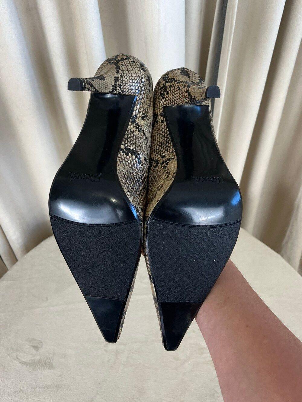 J Renee Snake-Print Pointed Toe Pumps