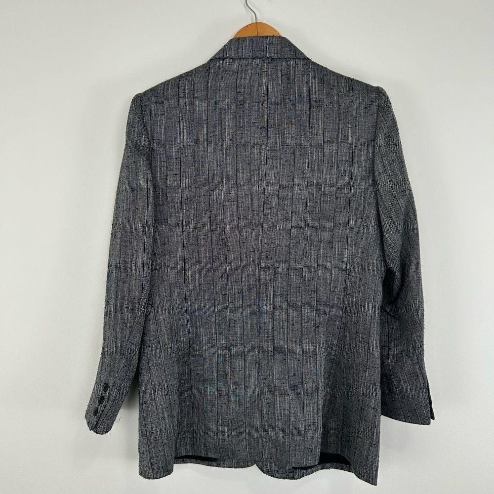 Vintage Anne Klein II Black and Grey Blazer