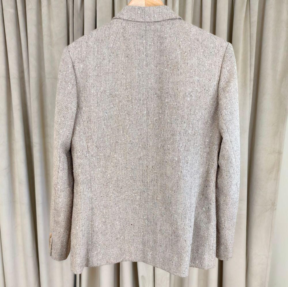 Vintage Beige Tweed Wool Pendleton Blazer