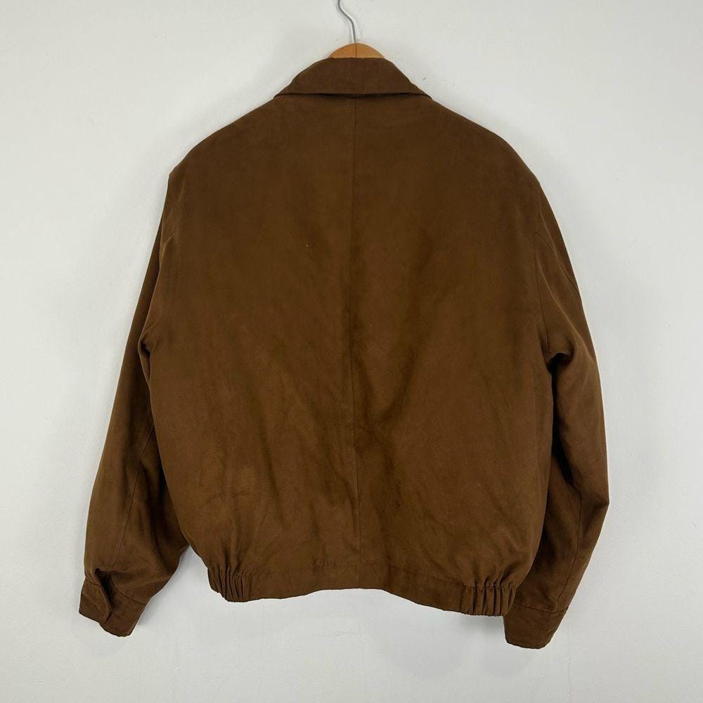 Vintage Jos. A Banks Brown Boyfriend Bomber Jacket with Detachable Lining