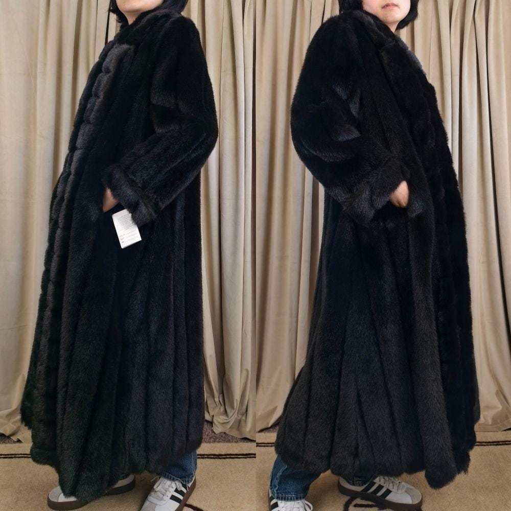 Vintage Jacobson's Full Length Genuine Fur Sheared Beaver Coat