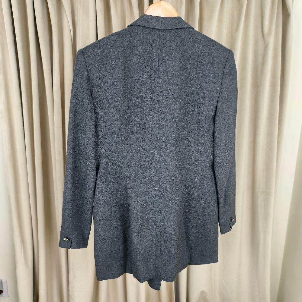 Vintage Rena Rowan Gray Double Breasyed Blazer