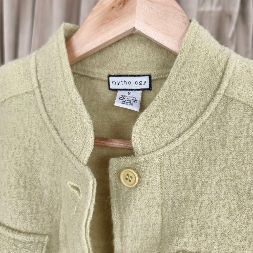 Mythology Light Pastel Green Wool Jacket