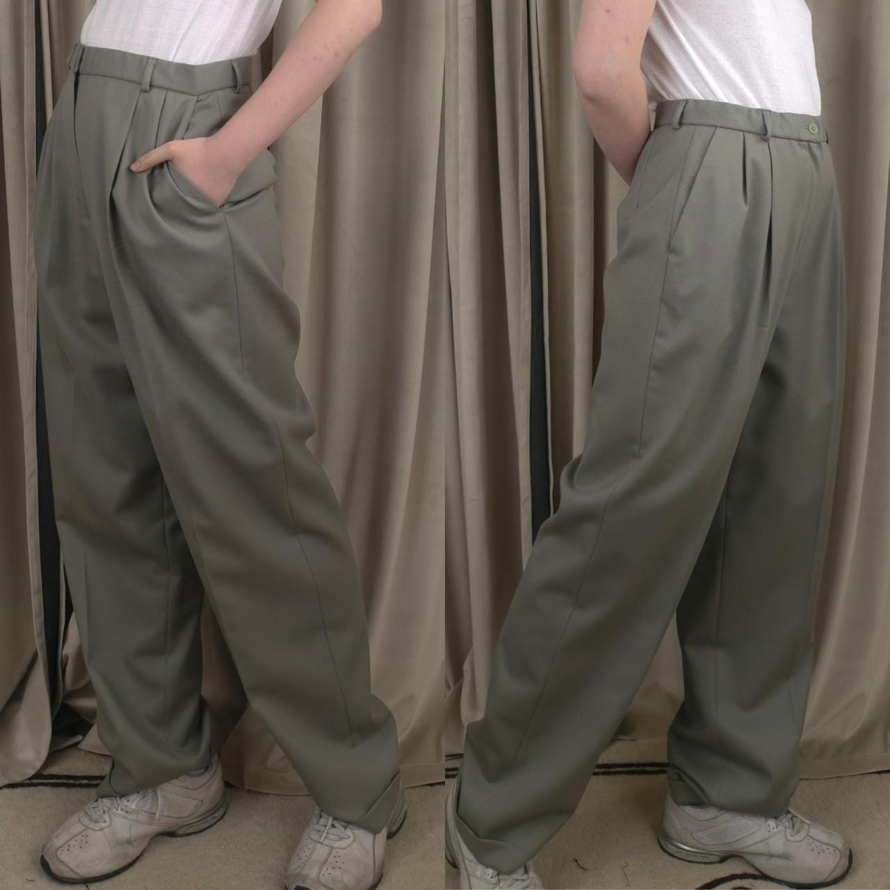 Vintage Gray Pendleton Wool Trousers