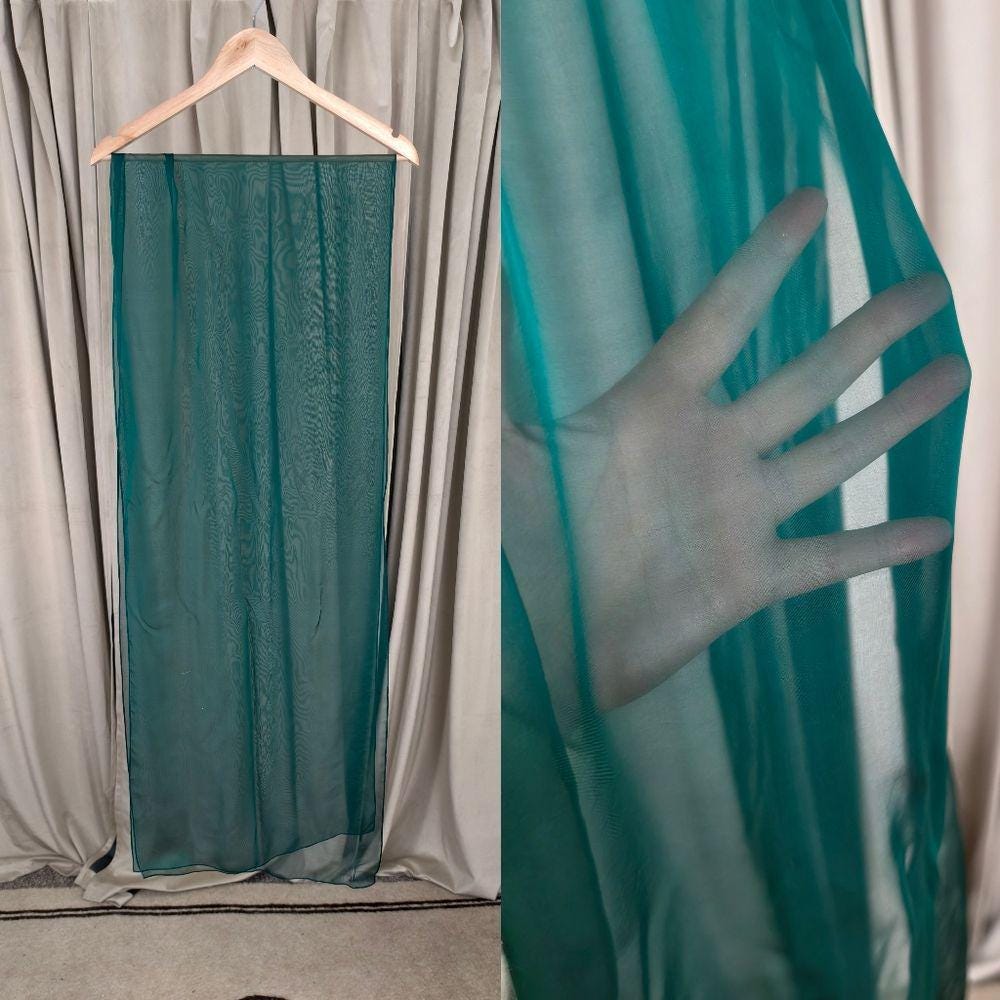 Teri Jon by Rikie Freeman Strapless Green Silk Evening Gown with Sheer Shawl