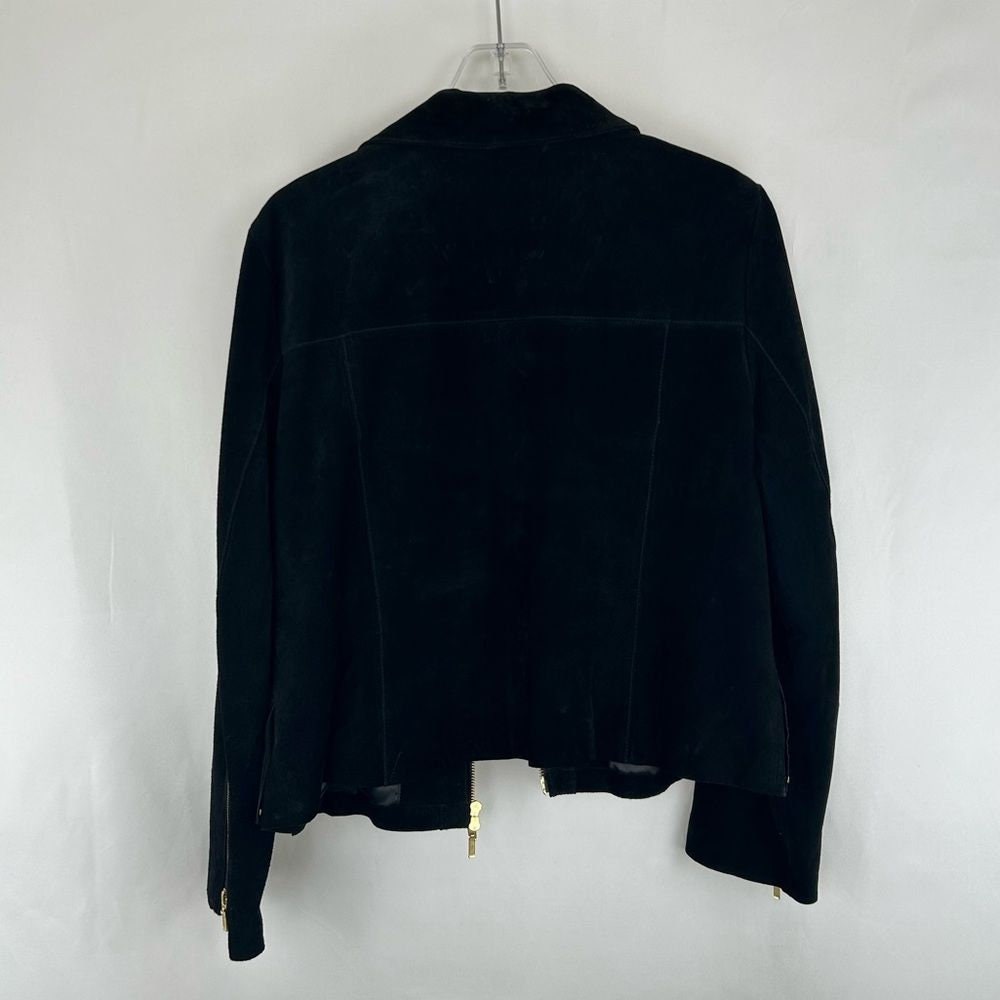 Vintage Berek Black Suede Fringed Leather Jacket