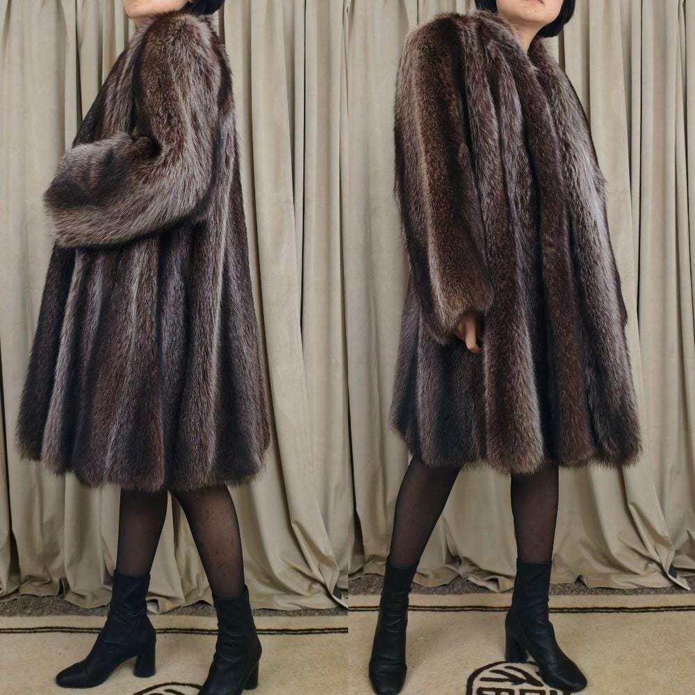 Vintage Furs by Arpin Racoon Fur Coat