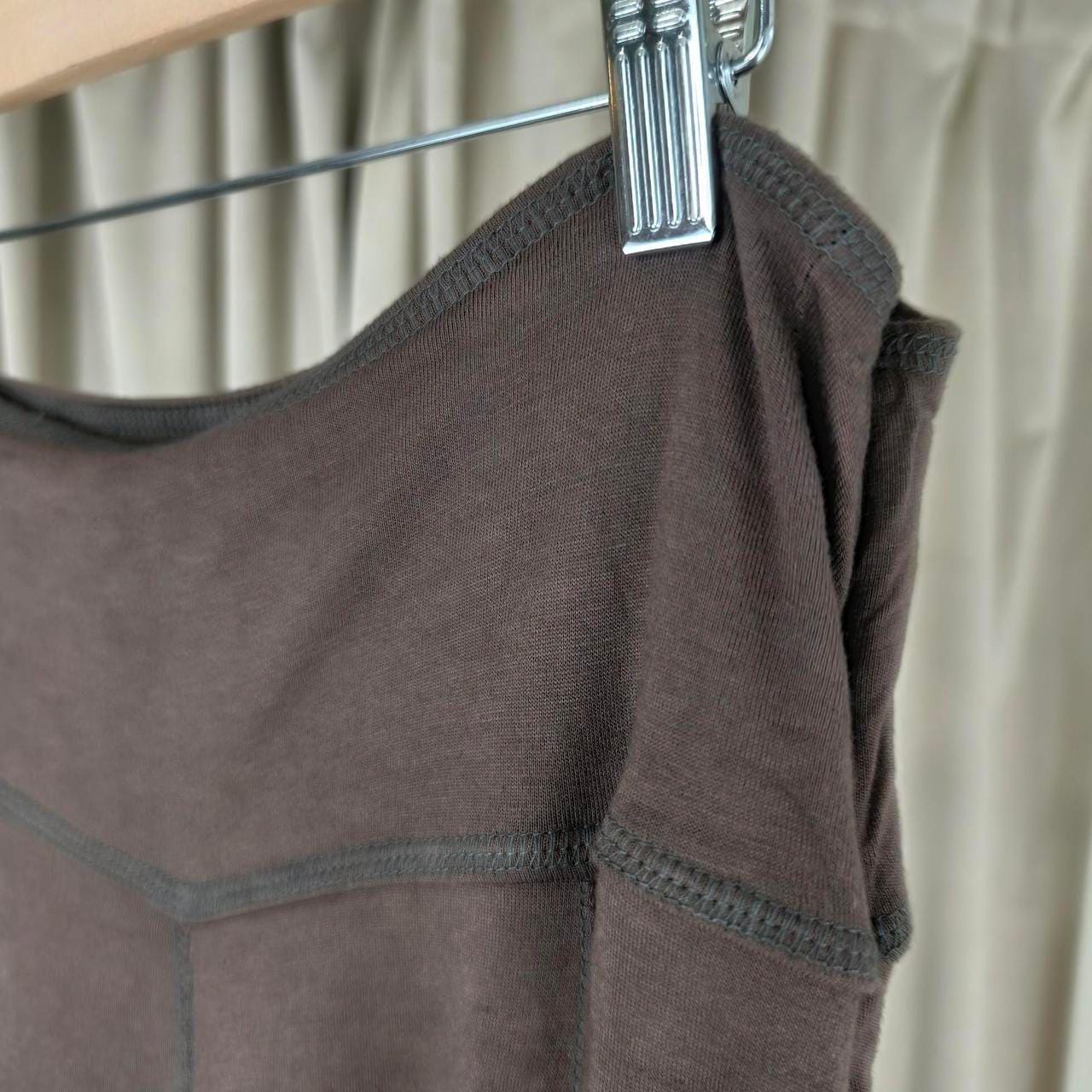 Lapis Brown Pleated Midi Skirt with Tie Waist