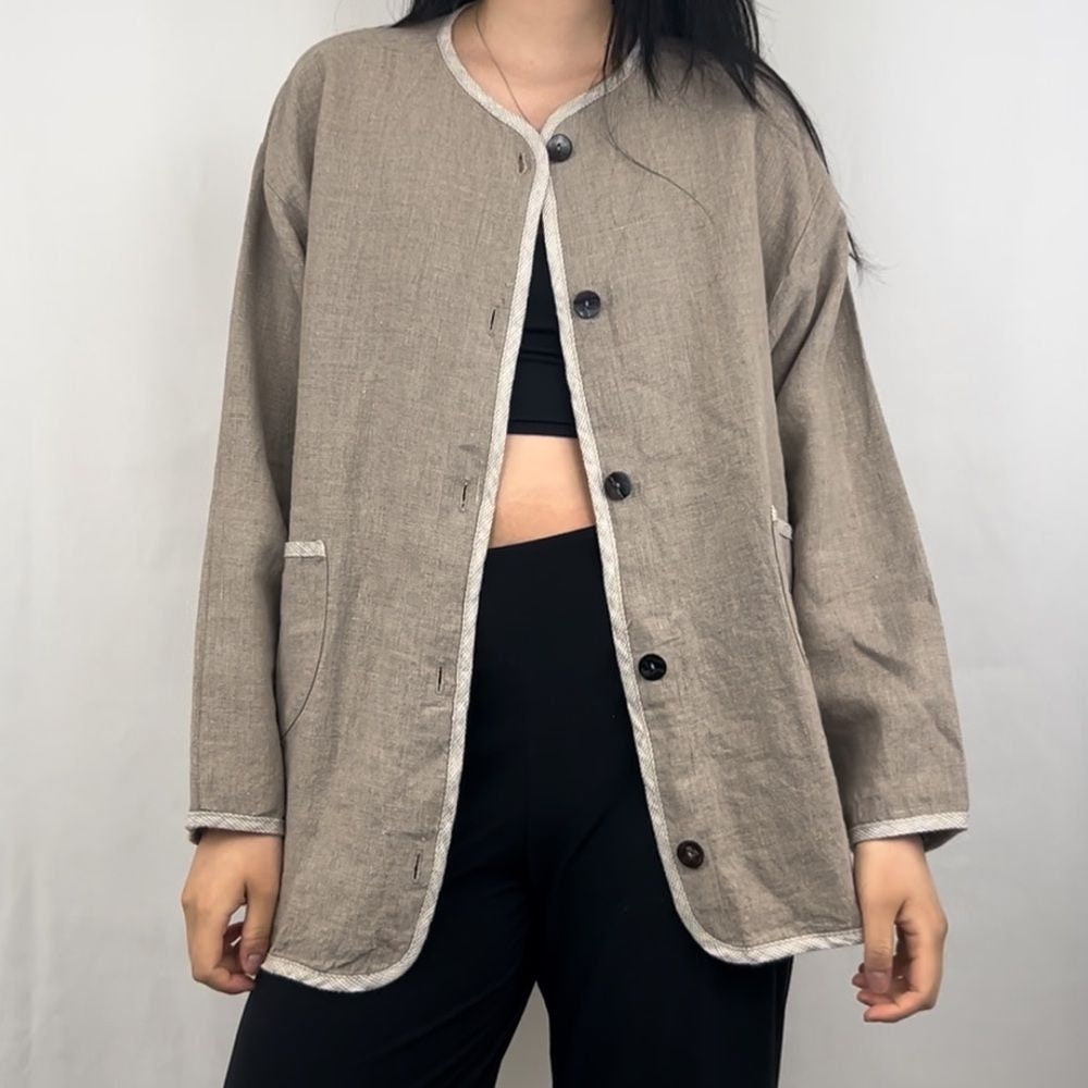 Vintage Aly Wear Handmade Linen Jacket