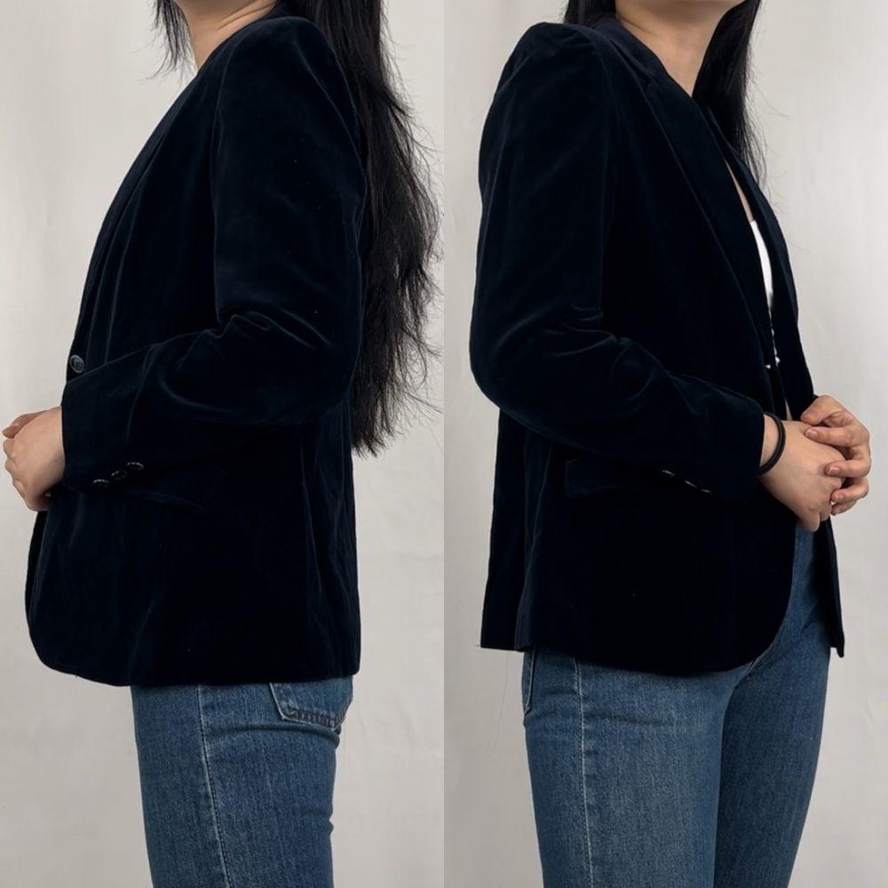 Vintage Ellen B Black Velvet Blazer