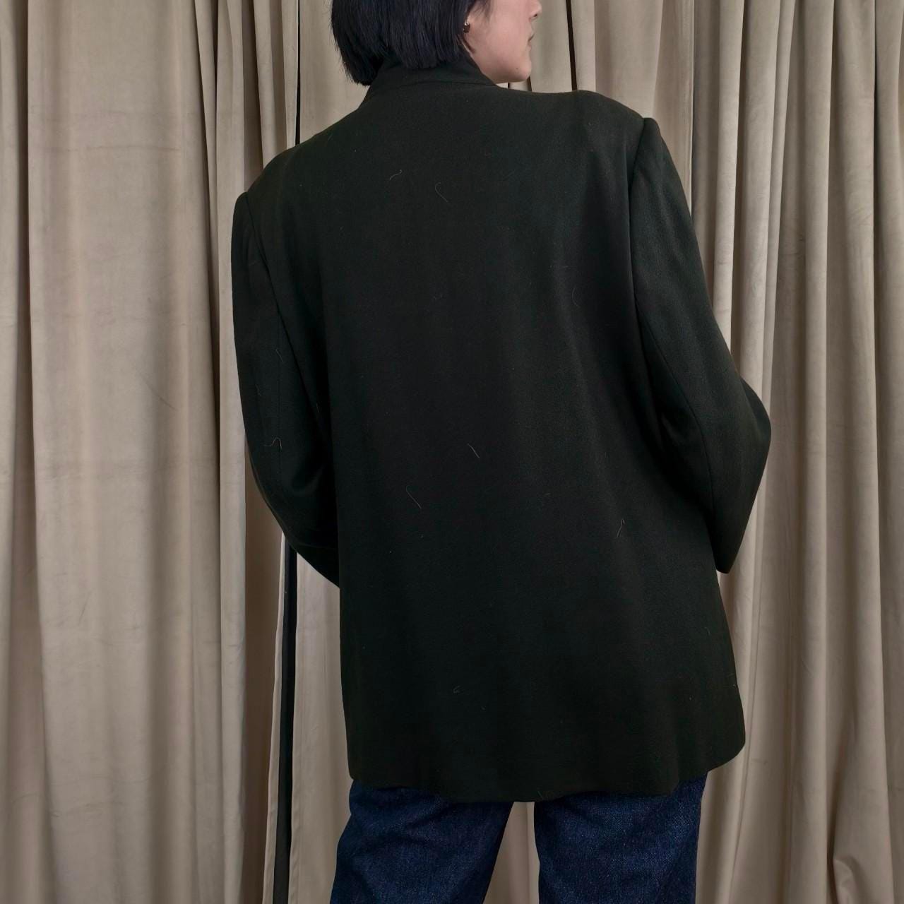 Reworked Vintage Green Blazer Madarin Tang Jacket