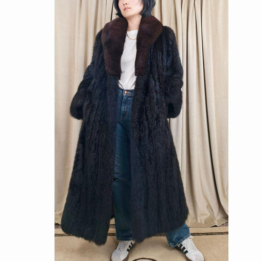 Vintage Jacobson's Full Length Genuine Fur Sheared Beaver Coat