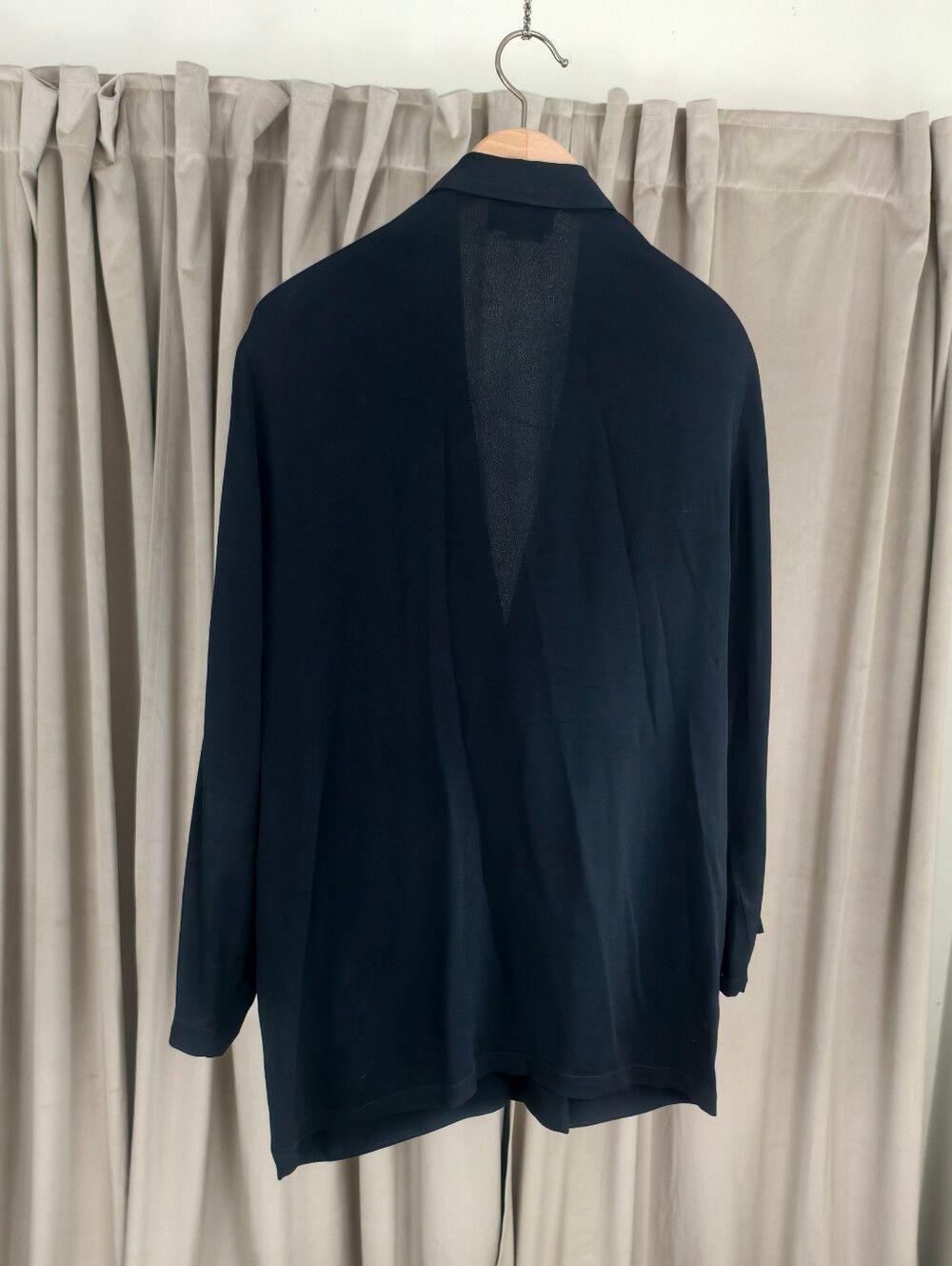 Vintage Carole Little Black Lightweight Double Breasted Blazer