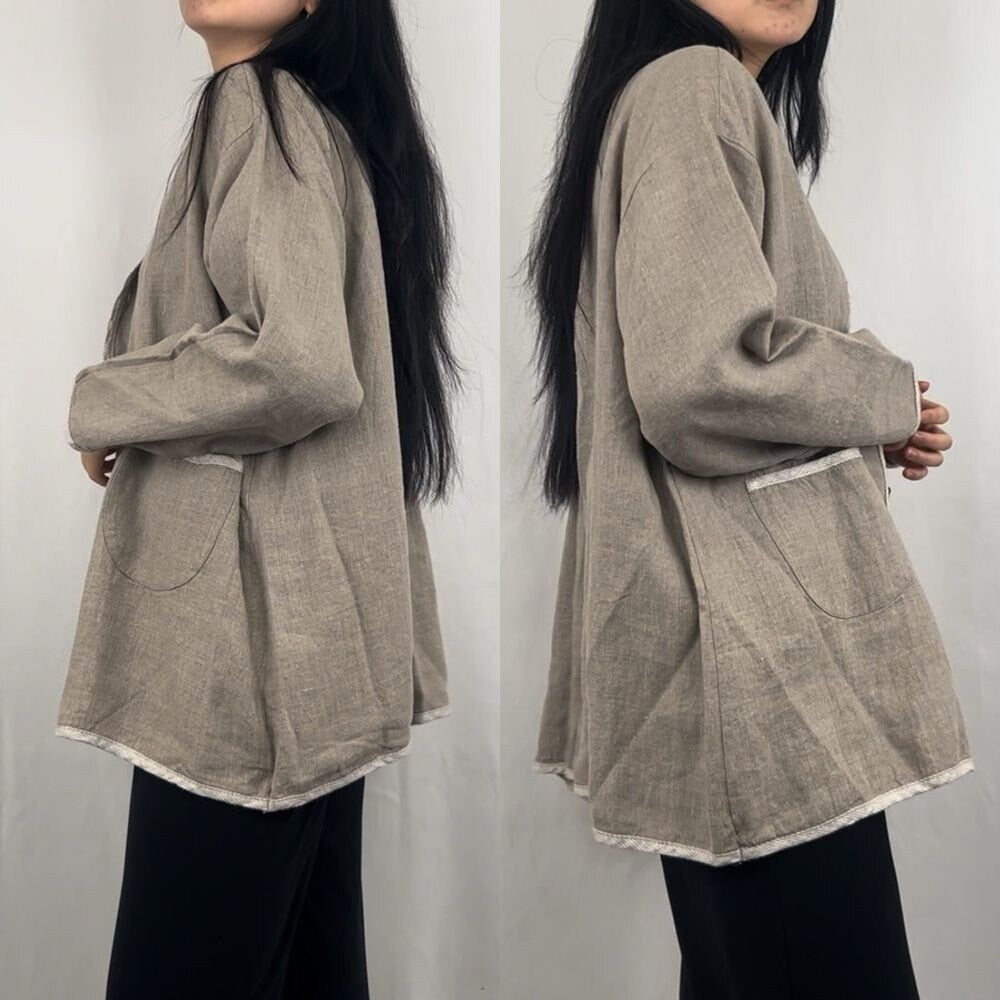 Vintage Aly Wear Handmade Linen Jacket