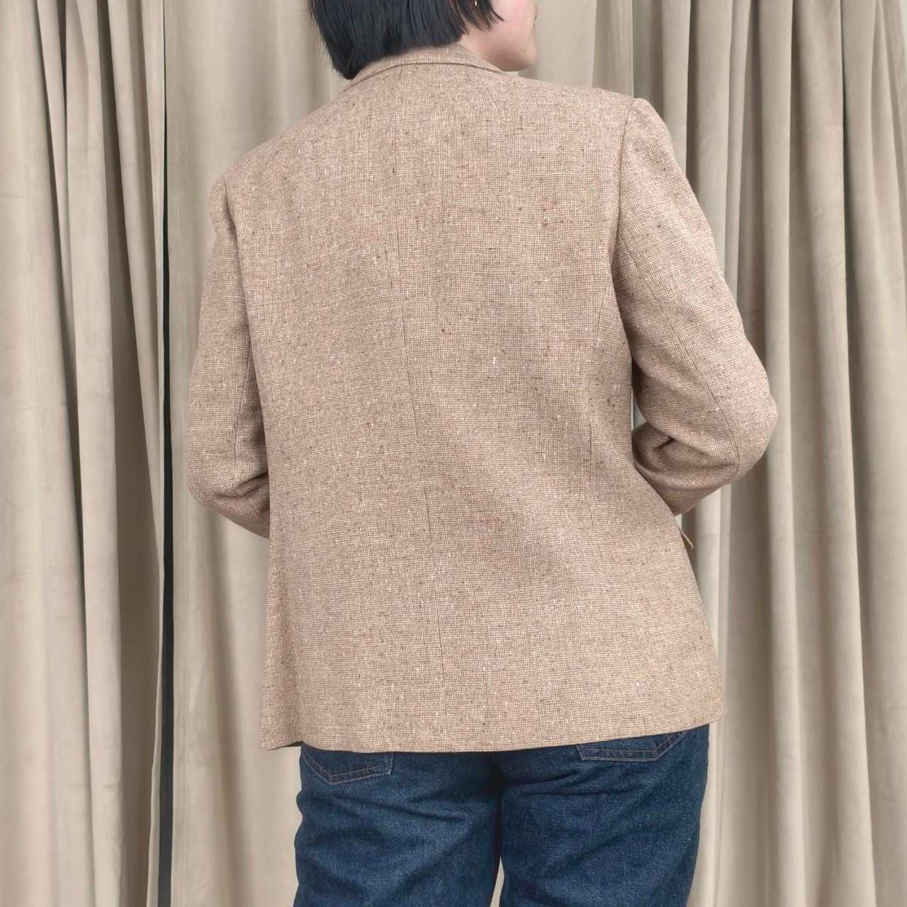 Vintage Pendleton Wool Tweed Tan Blazer