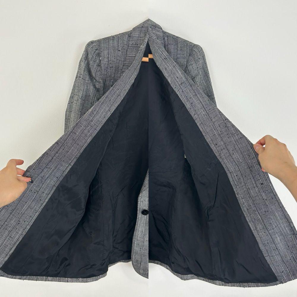 Vintage Anne Klein II Black and Grey Blazer