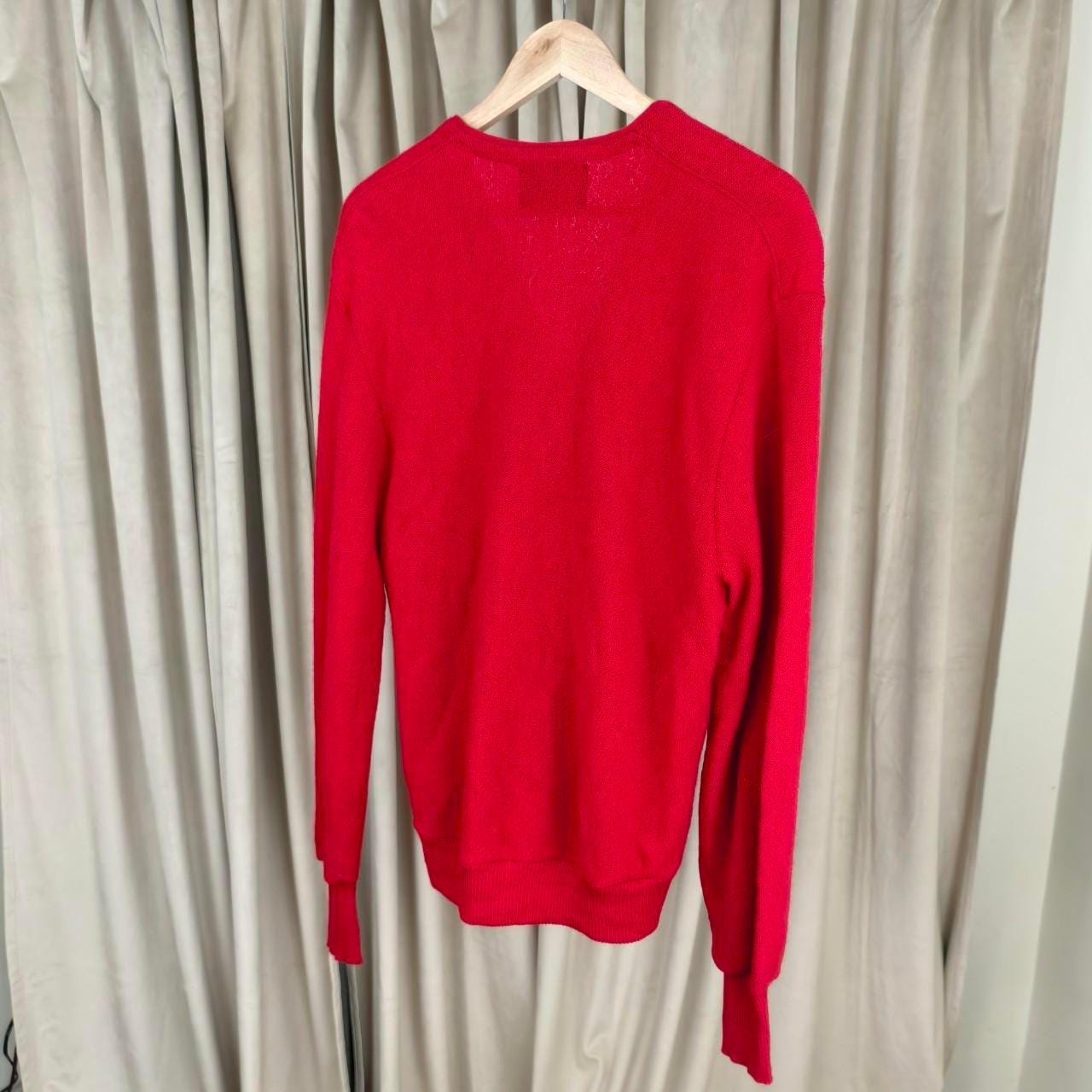 Vintage Robert Brice Red Wool Cardigan