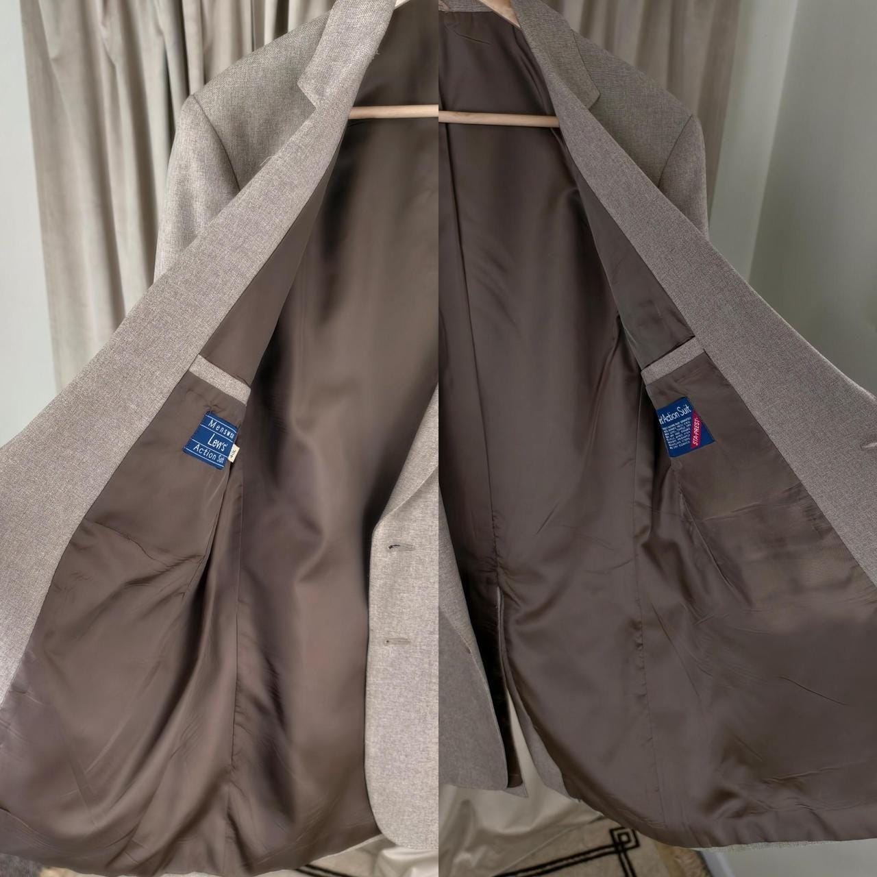 Vintage Boyfriend Levi's Active Suit Tan Suit Pantsuit